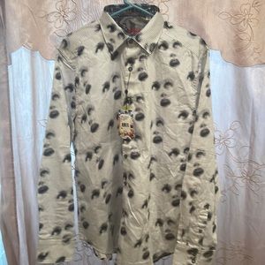 Robert Graham Mens Dress Shirt Size XL